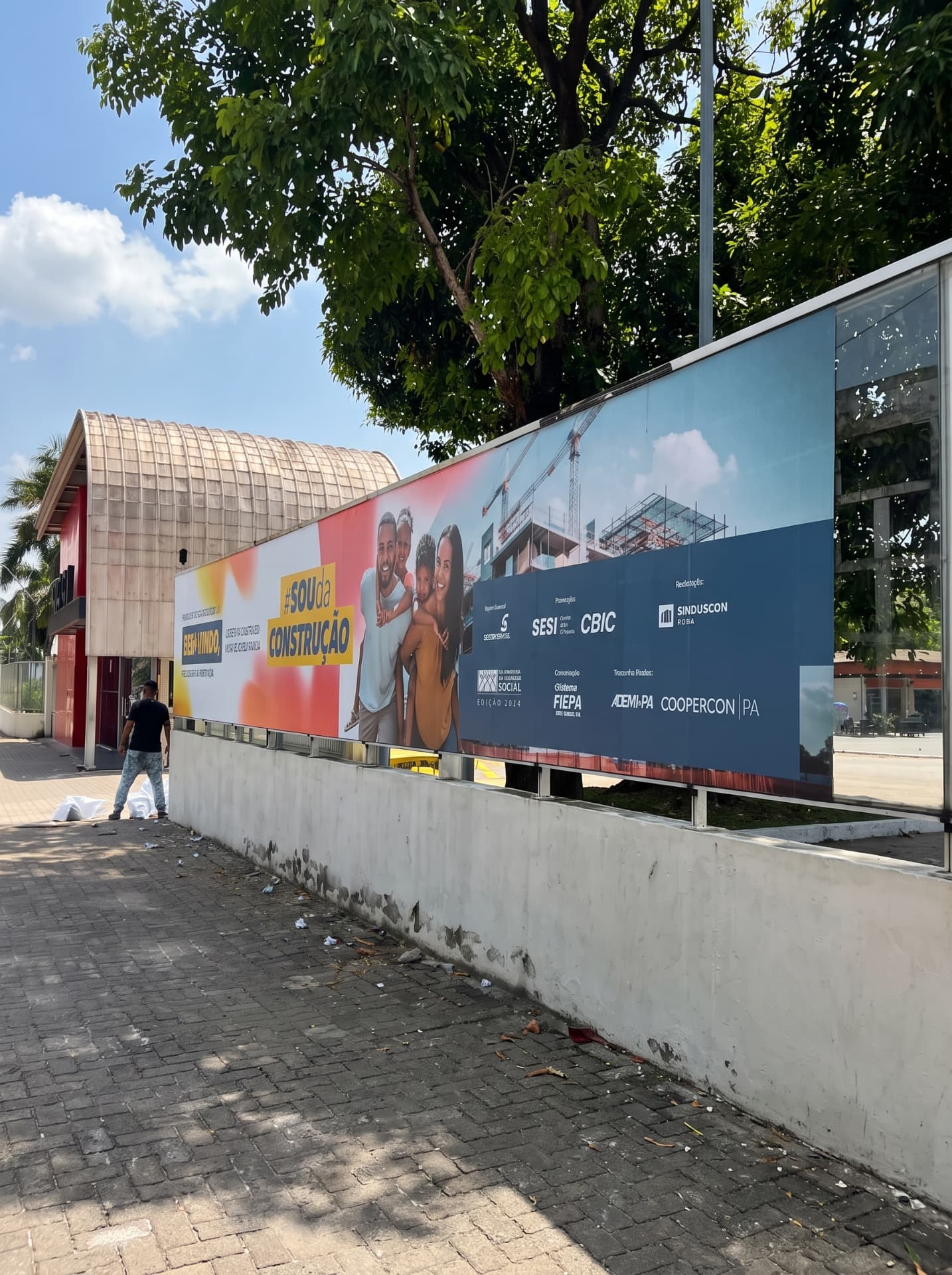 DNCS: painel externo #SOU da Construção